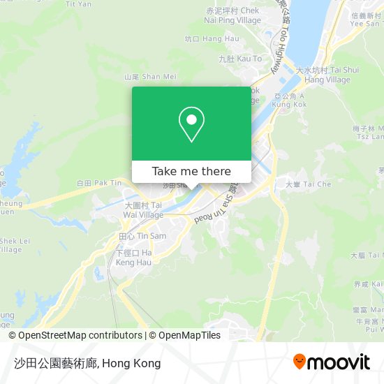 沙田公園藝術廊地圖