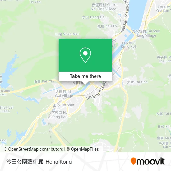 沙田公園藝術廊地圖