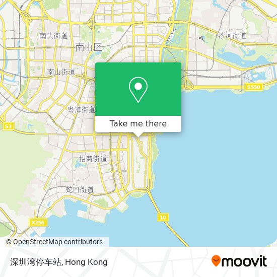 深圳湾停车站 map