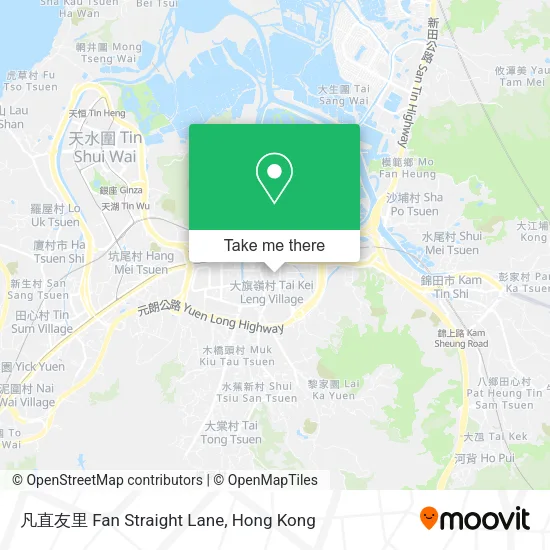 凡直友里 Fan Straight Lane地圖