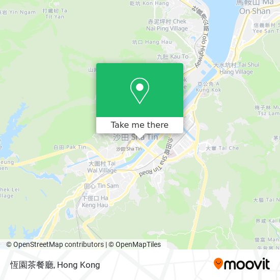 恆園茶餐廳地圖