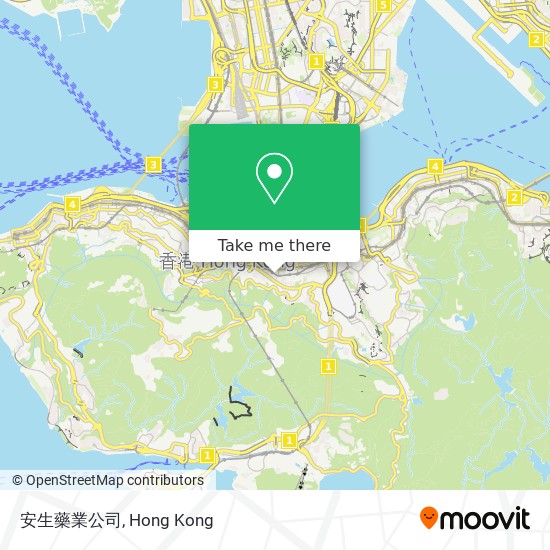 安生藥業公司 map