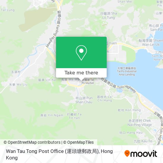 Wan Tau Tong Post Office (運頭塘郵政局) map
