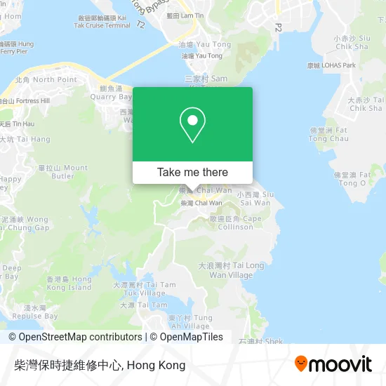 柴灣保時捷維修中心地圖