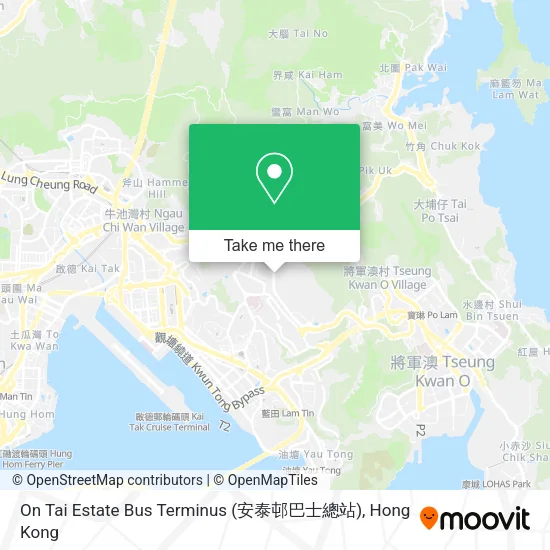 On Tai Estate Bus Terminus (安泰邨巴士總站) map