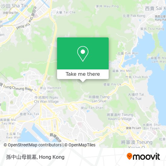 孫中山母親墓 map