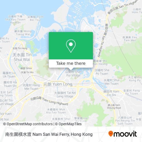 南生圍橫水渡 Nam San Wai Ferry地圖