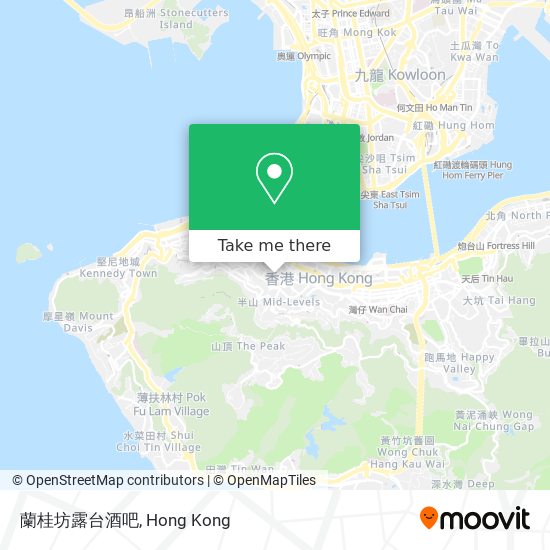 蘭桂坊露台酒吧 map
