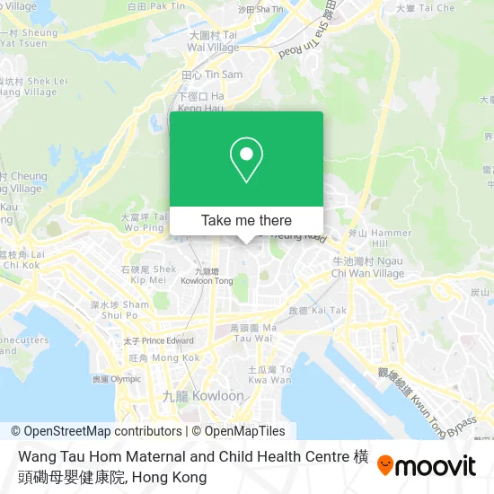 Wang Tau Hom Maternal and Child Health Centre 橫頭磡母嬰健康院 map
