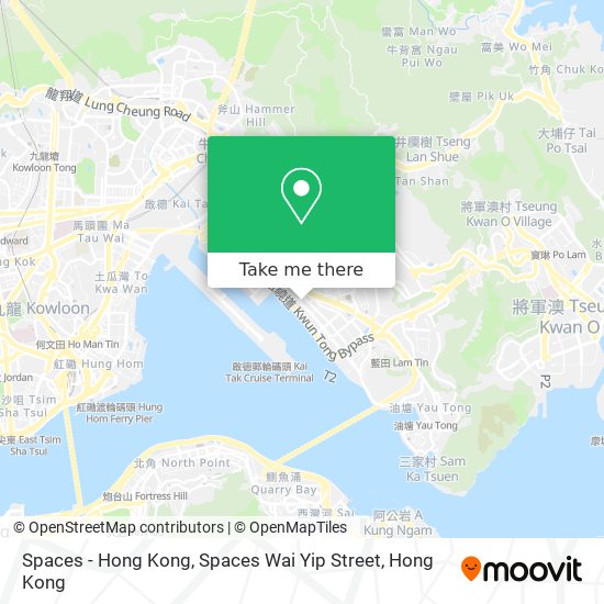 Spaces - Hong Kong, Spaces Wai Yip Street map