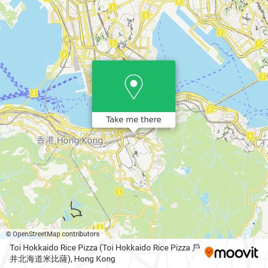 Toi Hokkaido Rice Pizza map