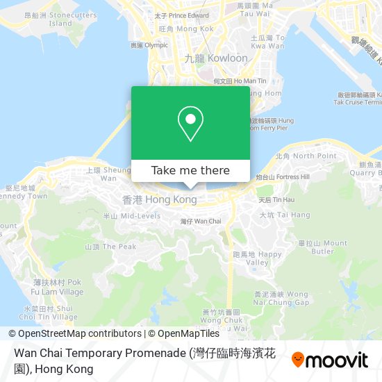 Wan Chai Temporary Promenade (灣仔臨時海濱花園) map