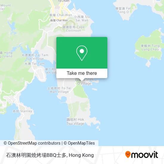 石澳林明園燒烤場BBQ士多地圖