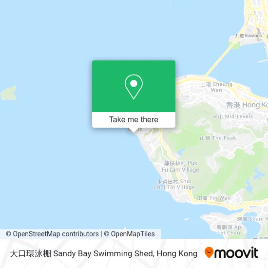 大口環泳棚 Sandy Bay Swimming Shed map