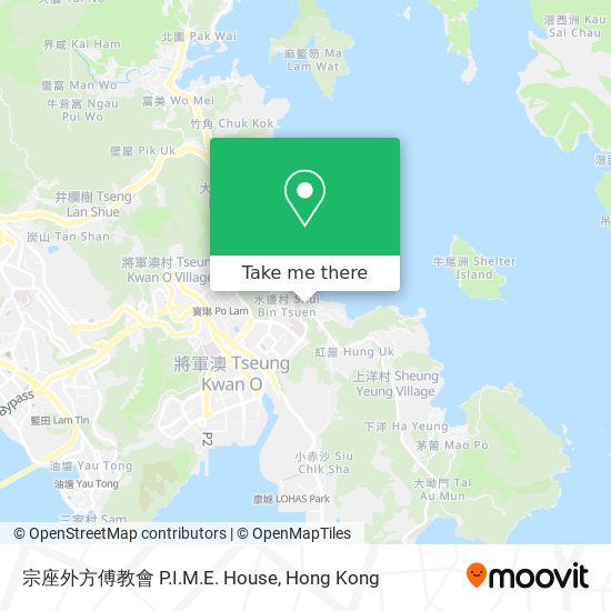 宗座外方傅教會 P.I.M.E. House map