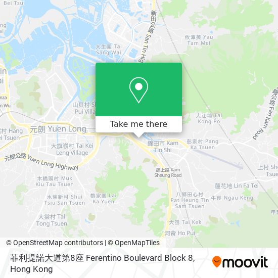 菲利提諾大道第8座 Ferentino Boulevard Block 8 map