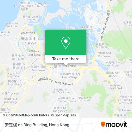 安定樓 on Ding Building map