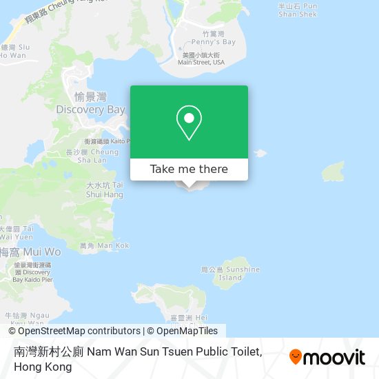 南灣新村公廁 Nam Wan Sun Tsuen Public Toilet地圖