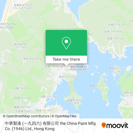 中華製漆 (一九四六) 有限公司 the China Paint Mfg Co. (1946) Ltd.地圖
