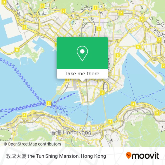 敦成大廈 the Tun Shing Mansion map