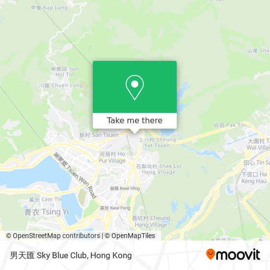 男天匯 Sky Blue Club map