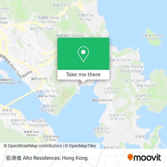 藍塘傲 Alto Residences map