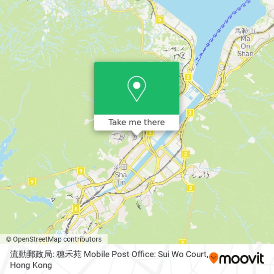 流動郵政局: 穗禾苑 Mobile Post Office: Sui Wo Court地圖