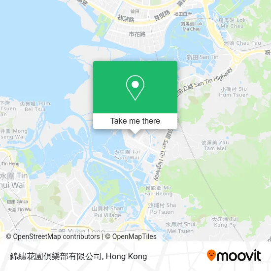 錦繡花園俱樂部有限公司地圖