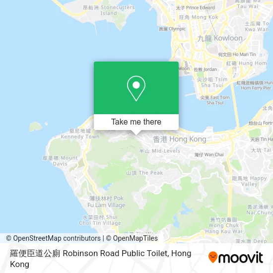 羅便臣道公廁 Robinson Road Public Toilet地圖