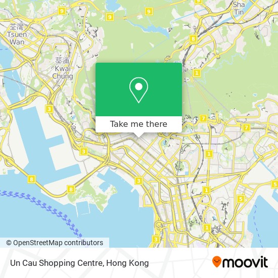 Un Cau Shopping Centre map