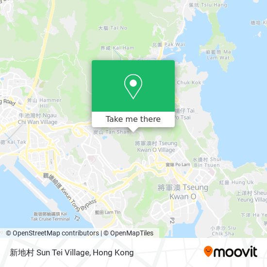 新地村 Sun Tei Village map