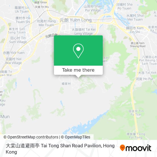 大棠山道避雨亭 Tai Tong Shan Road Pavilion地圖