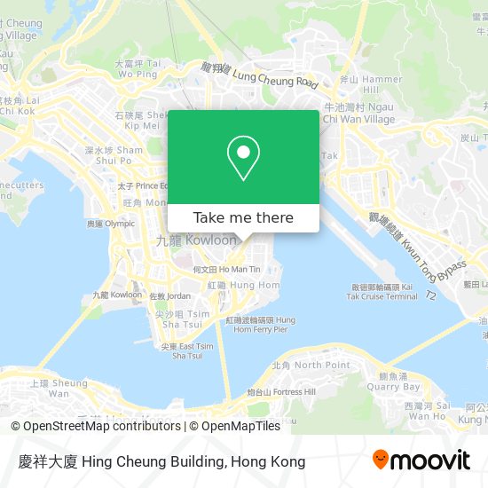 慶祥大廈 Hing Cheung Building map