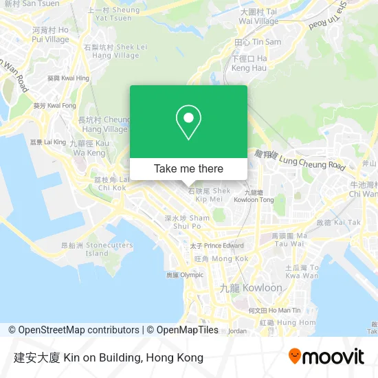 建安大廈 Kin on Building map