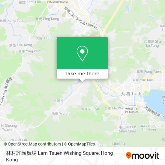 林村許願廣場 Lam Tsuen Wishing Square地圖