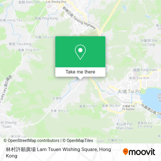 林村許願廣場 Lam Tsuen Wishing Square map