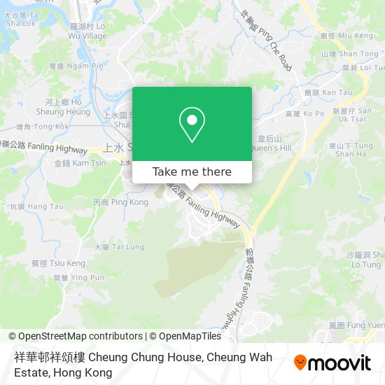 祥華邨祥頌樓 Cheung Chung House, Cheung Wah Estate map