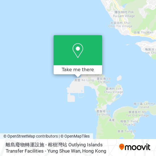離島廢物轉運設施 - 榕樹灣站 Outlying Islands Transfer Facilities - Yung Shue Wan map