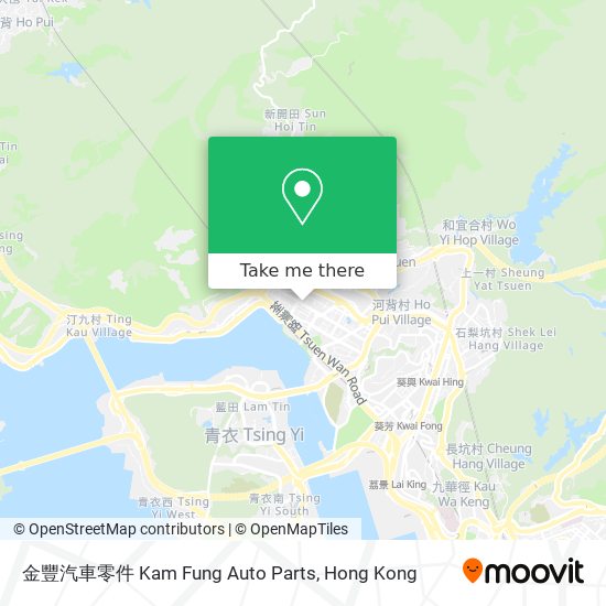 金豐汽車零件 Kam Fung Auto Parts地圖