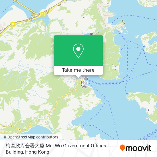 梅窩政府合署大廈 Mui Wo Government Offices Building map