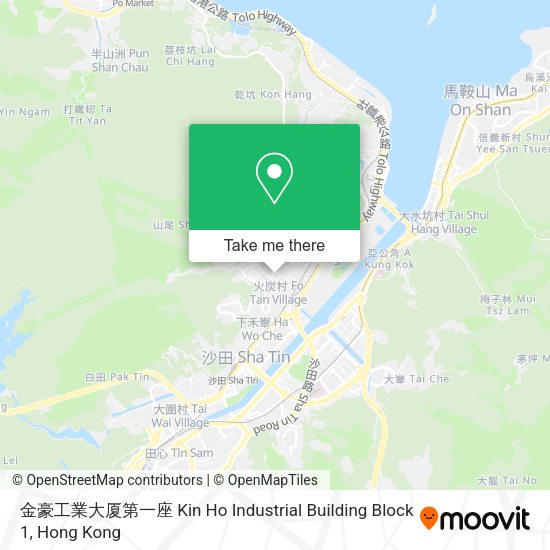 金豪工業大厦第一座 Kin Ho Industrial Building Block 1 map