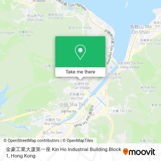金豪工業大厦第一座 Kin Ho Industrial Building Block 1地圖