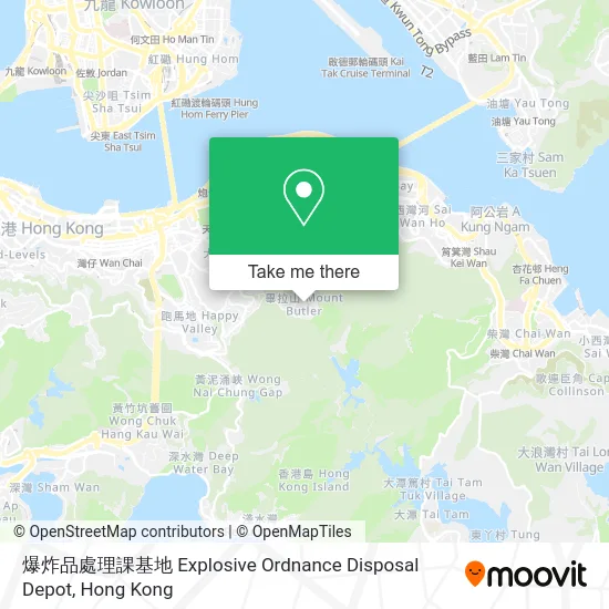 爆炸品處理課基地 Explosive Ordnance Disposal Depot map