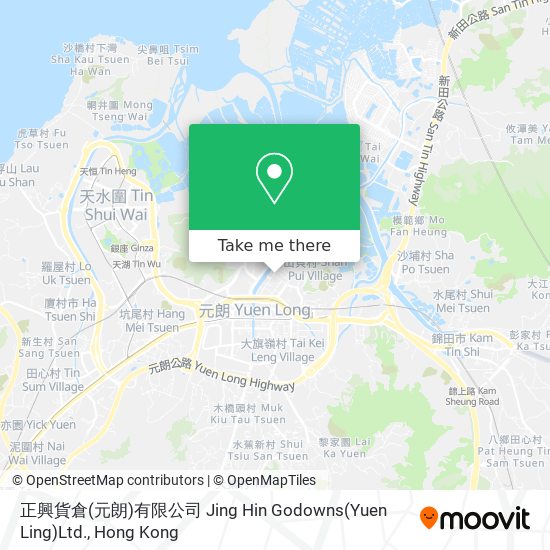 正興貨倉(元朗)有限公司 Jing Hin Godowns(Yuen Ling)Ltd.地圖