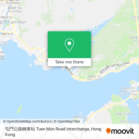 屯門公路轉車站 Tuen Mun Road Interchange map