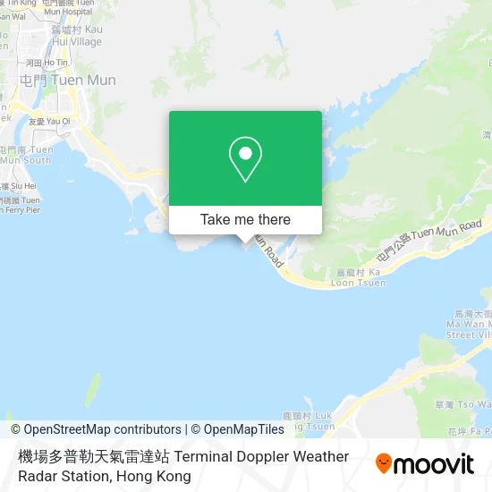 機場多普勒天氣雷達站 Terminal Doppler Weather Radar Station地圖