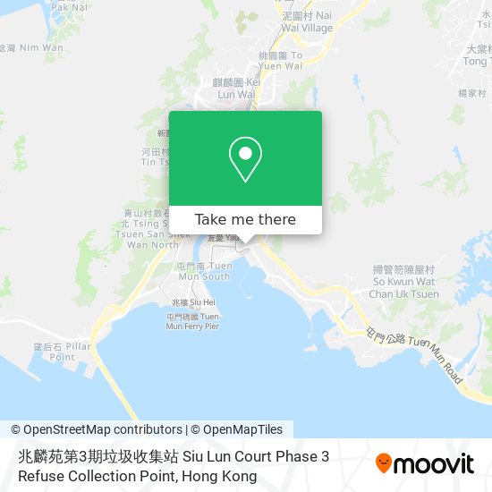 兆麟苑第3期垃圾收集站 Siu Lun Court Phase 3 Refuse Collection Point map