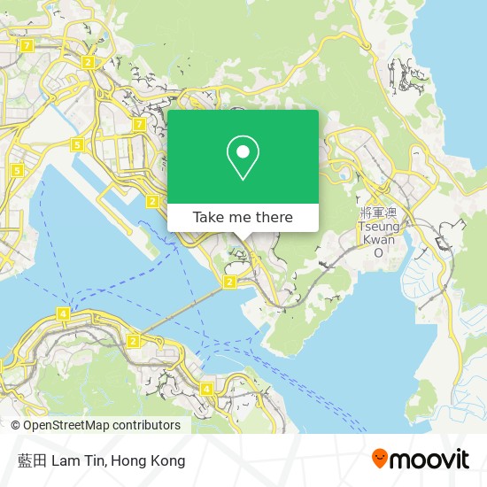 藍田 Lam Tin map