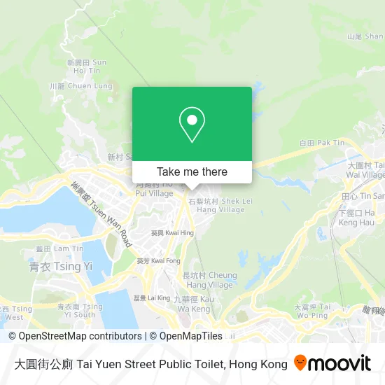 大圓街公廁 Tai Yuen Street Public Toilet map
