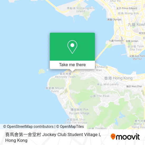 賽馬會第一舍堂村 Jockey Club Student Village I map